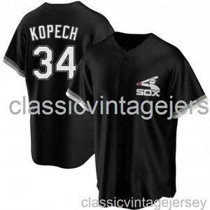 Michael Kopech Black Ver2 Beyzbol Forması XS-6XL Dikişli Erkek Kadın Gençlik Beyzbol Forması