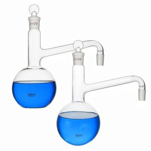 Forniture di laboratorio Boccetta per distillazione 500 ML Uso di vetro per produrre acqua distillata Estrazione di olio essenziale Vetreria da laboratorio 1/PK