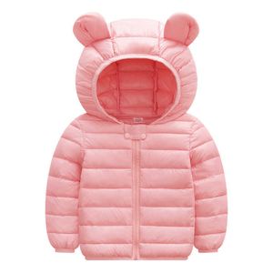 Winter Baby Jackets For Infants Thick Velvet Newborn Coats Girls Boys Hooded Jackets Children Outerwear 0-4 Y Baby Kids Snowsuit H0909