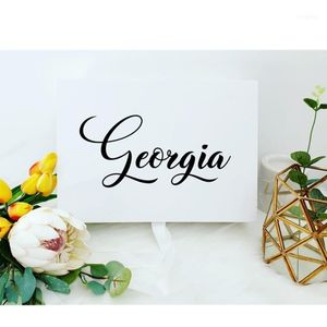 BrideMaid Предложение Box Decal - Bridal Party, White и Biack Havel of Honor Подарок Подарок Будет ли вы моим честью1