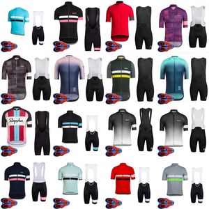 Maglia da ciclismo RAPHA Team BIke Set Estate Uomo Manica corta Abbigliamento da bicicletta Abbigliamento da corsa su strada Uniforme sportiva da esterno Ropa Ciclismo S21050702