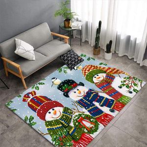 Wholesale snowman rug for sale - Group buy Carpets D Creative Colorful Snowman Large Carpet Kids Game Child Bedroom Play Crawl Floor Doormat Home Christmas Decor Soft Rug