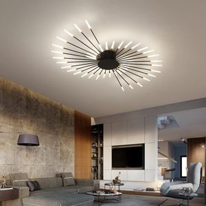 Pendant Lamps Living Room Modern Minimalist Home Atmospheric Led Ceiling Lamp Nordic Creative Fireworks Warm Bedroom