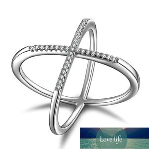 Cross Ring Silver plated color Rings For Women Jewelry Anel Anillos Mujer Aneis Bague Femme Jewellery Anelli Anillo Best Gift Factory price expert design Quality