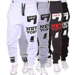 M-3XL erkek Jogger Dans Sportwear Baggy Rahat Pantolon Pantolon Sweatpants Serin Siyah / Beyaz / Derin Gri / Açık Gri Y0927