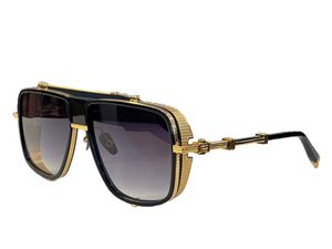 Designer popular de moda 104 óculos de sol para homens vintage forma quadrada punk Hemming óculos Avant-garde estilo clássico de alta qualidade anti-ultravioleta vem com caixa