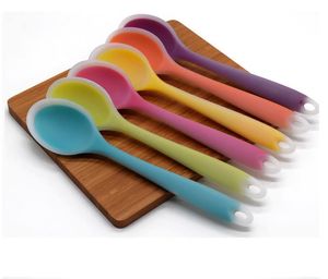 Kitchen Tool 270mm Universal Flexible Heat Resistant Silicone Spoon Scraper Spatula Ice Cream Cake for Shovel Utensil SN2110