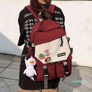 Estilo de mochila Unisex Rugzak Voor Studenten Schooltas College Schouders Tas Tiener Jongens Reistas Liefhebbers Waterdichte