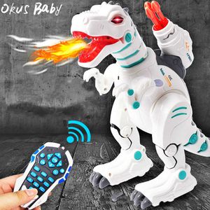 Wholesale sound spray for sale - Group buy 2021 Simulated Flame Spray Tyrannosaurus T Rex Dinosaur Toy Kids Walking Dinosaur Water Spray Red Light Realistic Sounds Q0823