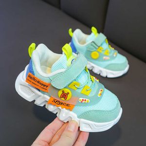 Çocuk Sonbahar Nefes Örgü Rahat Sneakers Sevimli Kızlar Pembe Moda Spor Koşu Ayakkabıları Rahat Yumuşak Ayakkabı Erkek Kız G1025