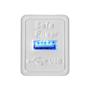 Biały Safe Power USB Ładowarka Gniazda do sofy Akcesoria Meble Okucia Sprzętowe Hurtownie z China American Standard 2 Poles Adapter