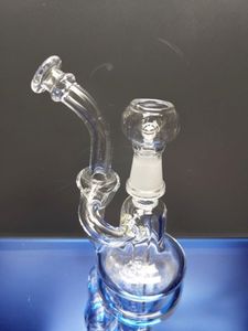 10mm mini glass bongs recycler dab oil rigs water pipe 10mm joint water bong with nail and dome sestshop