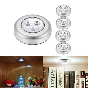 3led Cabinet Wireless Touch Night Light, Bateryjnie Zasilane Światła kijowe Odpowiednie Szafki Ścienne Korytarz Kuchnie Narzędzia Pokoje Bezprzewodowe Naklejki Dotknął Lampa