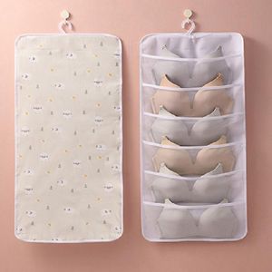 Opbergdozen Bakken Grid Opvouwbare garderobe muurdeur rug opknoping tas kleding ondergoed slipje sok organizer zichtbaar sorteren