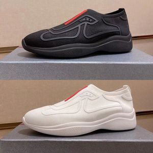 2022 Designer cykel stickad svart vit sneakers tr￤nare casual skor man strumpor st￶vlar gummisulan ￤r l￤tt och flexible l￶pare sneaker med l￥da nr294