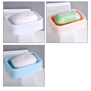 Draining Plastic Soap Holder Double Deck Creative Soaps Rack Box Dowch Room Storage 0 55NH Q2