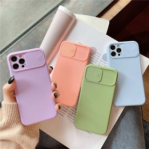 Custodia Slider Cover per fotocamera per Samsung Galaxy A32 5G A52 A72 A12 A51 A71 A 12 S21 Plus S20 FE Protezione antiurto in silicone