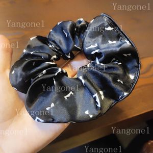 Top quality Women fashion Letter Hair Rubber Band Bowknot Letters Elastic Hairs Rope Ponytail Holder Hair Accessories gift