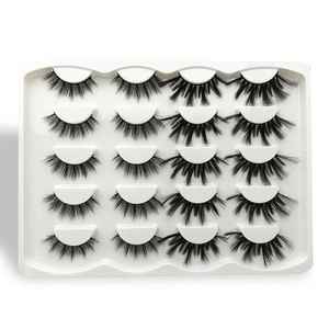 5D Mink Eyelashes Eyelash Eye Makeup 3D False Lashes mjuka naturliga långa tjocka 10 par skönhetsmakeupverktyg