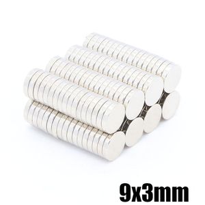 Großhandel - Auf Lager 50 Stück starke runde NdFeB-Magnete Durchmesser 9x3mm N35 Seltenerd-Neodym-Permanent-Bastel-/DIY-Magnet