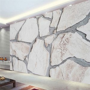 Custom Wallpaper 3D Marble Texture Photo Wall Mural Living Room TV Sofa Background Wall Paper Modern Creative Art Home Decor