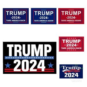 Banner Flags Poliestere Trump flags 2024 US campagna presidenziale per la bandiera elettorale 90 * 150cm 7style Party Supplies T2I52157