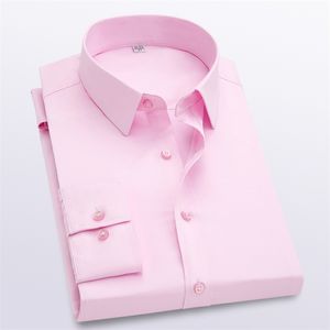 17 Plus size OXFORD FABRIC 100% COTTON excllent comfortable slim fit button collar business men casual shirts tops TM005 210708