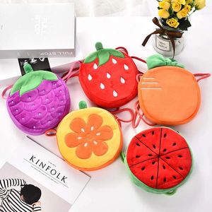 Fashion Children Girls Shoulder Bag Lovely Strawberry Fruits Messenger Bag Kids Keys Coin Purse Cute Princess Mini Handbag