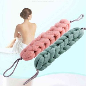 Back Bath Exfoliate Strap Flower Mesh Net Shoulder Scrubber Long Sponge Shower Body Wash Brush Foaming