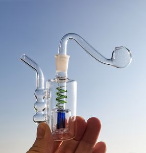 Pequeno portátil conjunto inteiro de vidreiros de vidrah fumando mini colorido queimador de vidro Borbulhador garrafa com 10mm tigelas de óleo percolater bubbler tubos de água tubos tubos de tabaco