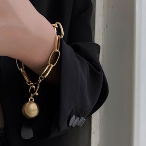 العصرية أنثى سبيكة أساور الذهب الفضة اللون سلسلة سحر سوار للنساء أزياء 2021 اليدوية النحاس هدية مجوهرات