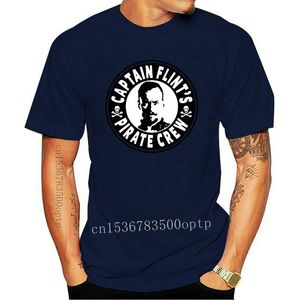 T-shirts Svart segel Captain Flints Pirate Crew Poster T Shirt för män