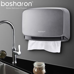 Bosharon Paper Towel Dispenser Wall Mounted Multifold Trifold Paper Towel Dispensers For Office Home Kitchen Commercial Usage 210320