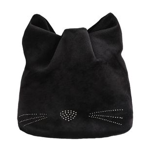 Solid Ear Child Baby Hat Velvet Warm Winter Spring Lovely Cat Beaines Infant Harajuku Bonnet Skullies Beanie Skull Caps