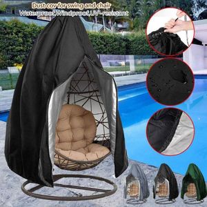 Tält och skydd utomhus swing hängande stol dammskydd skydd med dragkedja skyddsfall ägg