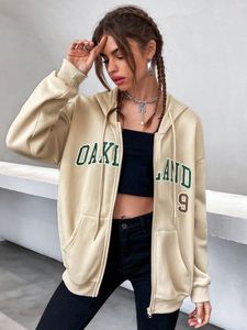 Letter Graphic Drawstring Hoodie C9uP#