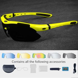 Polarized Sports Sunglasses Cycling Sun Glasses for Men Women with 5 Interchangeable Lenes Running Baseball Golf Driving TOP 1 good