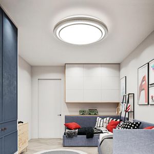 Moderne plafoniere a LED rotonde da 220v 80w Lampade con telecomando per interni Casa Soggiorno Cucina Camera da letto