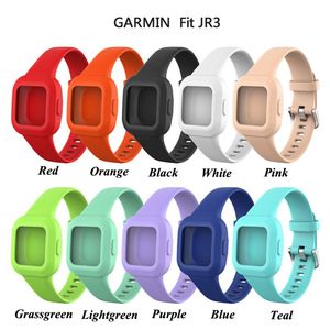 Correias de silicone macio Watchband pulseira pulseira pulseira impermeável pulseira esporte mulheres homens para garmin vivofit fit jr3 jr 3 inteligente faixa de relógio inteligente