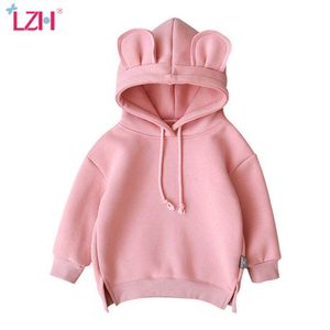 LZH Toddler Baby Coat Baby Kids Boys Girls Clothes Newborn Autumn Winter Cartoon Hoodies For Baby Girls Sweatshirt Tops infantil H0909