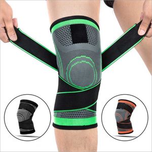 Pair Knee Support Protector Fitness Running Bandage Pressurized Kneecup Elastic Brace 3 Colors Sport Basketball Climbing Gear Elbow & Pads