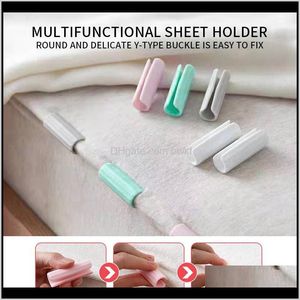 Hangers Clothing Racks Housekeeping Organization & Garden Drop Delivery 2021 12Pcs Bedsheet Clips Plastic Slip-Resistant Clamp Quilt Bed Er G