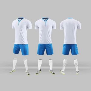 Custom 2021 Soccer Jersey sätter män och kvinnors vuxna orange sportträning anpassad fotbollskjorta lag uniform 21