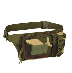 Outdoor Molle Gear Vattentät Väska Camouflage Cykling Camping Vandring Mans Midja Väskor Sport Fanny Hip Pack Message Pouch Tactical Military Packs