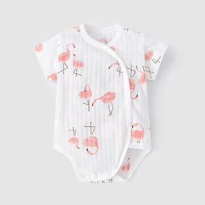 Sommar baby rompers tecknad djur tryck tunna jumpsuits kläder 21 stilar toddler spädbarn kläder m3405