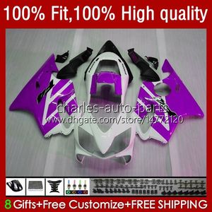 Injection Bodywork For HONDA CBR600F4i CBR600 F4i 04 05 2006 2007 Kit 55No.216 CBR 600F4i 600 F4i FS CC F4 i 2004 2005 06 07 600CC CBR600FS 04-07 OEM Purple White Fairing