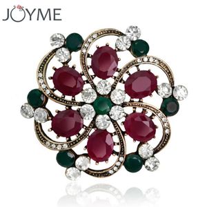 Pins, broscher Vintage Smycken Zirconia Crystal Suit Brosch Turkish Hat Tillbehör Stor säkerhet Pin Gift för Women Fashion Badges