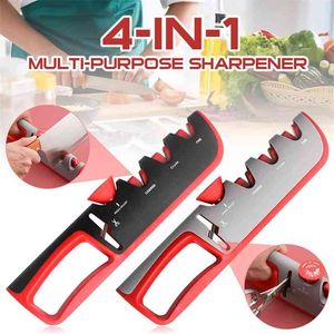 4in1 4 Stages Angle Adjustment Knife Sharpener Scissors stone Professional Kitchen Grinder knives Whetstone Tool 210615