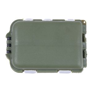 HENGJIA Grün 10 Fächer Niedliche Angelköder Tackle Aufbewahrungsbox Box Fliegenfisch Löffel Haken Köder 95 mm * 65 mm * 30 mm 41 g