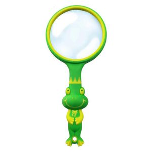 10x Barn Mikroskop Förstoringsglas Loupe Q81085 Anti Droppe Gummi Environmental Protection Barnens förstoringsglas Reading Böcker Kids Education Gift Toy